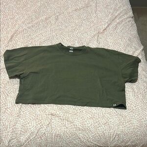Under Armour Olive Green Crop Top